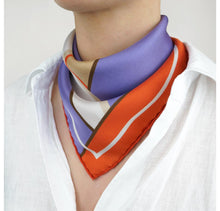 Load image into Gallery viewer, MODERN FLEUR SILK SCARF | 45cm