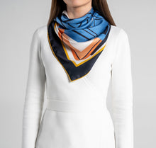 Load image into Gallery viewer, French Porte Silk Scarf Womens Scarves