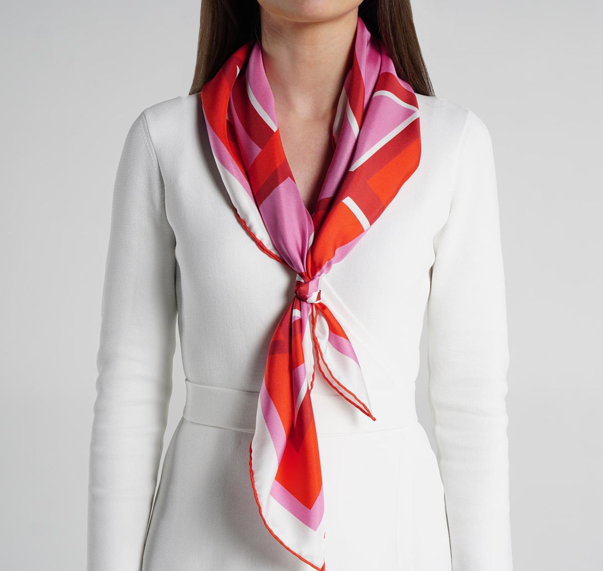 Modernist Femme Silk Scarf  Sésam sustainably handcrafted silk