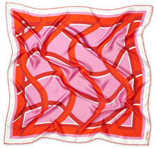 Load image into Gallery viewer, Modernist Femme Silk Scarf Womens Square Silk Twill Scarves